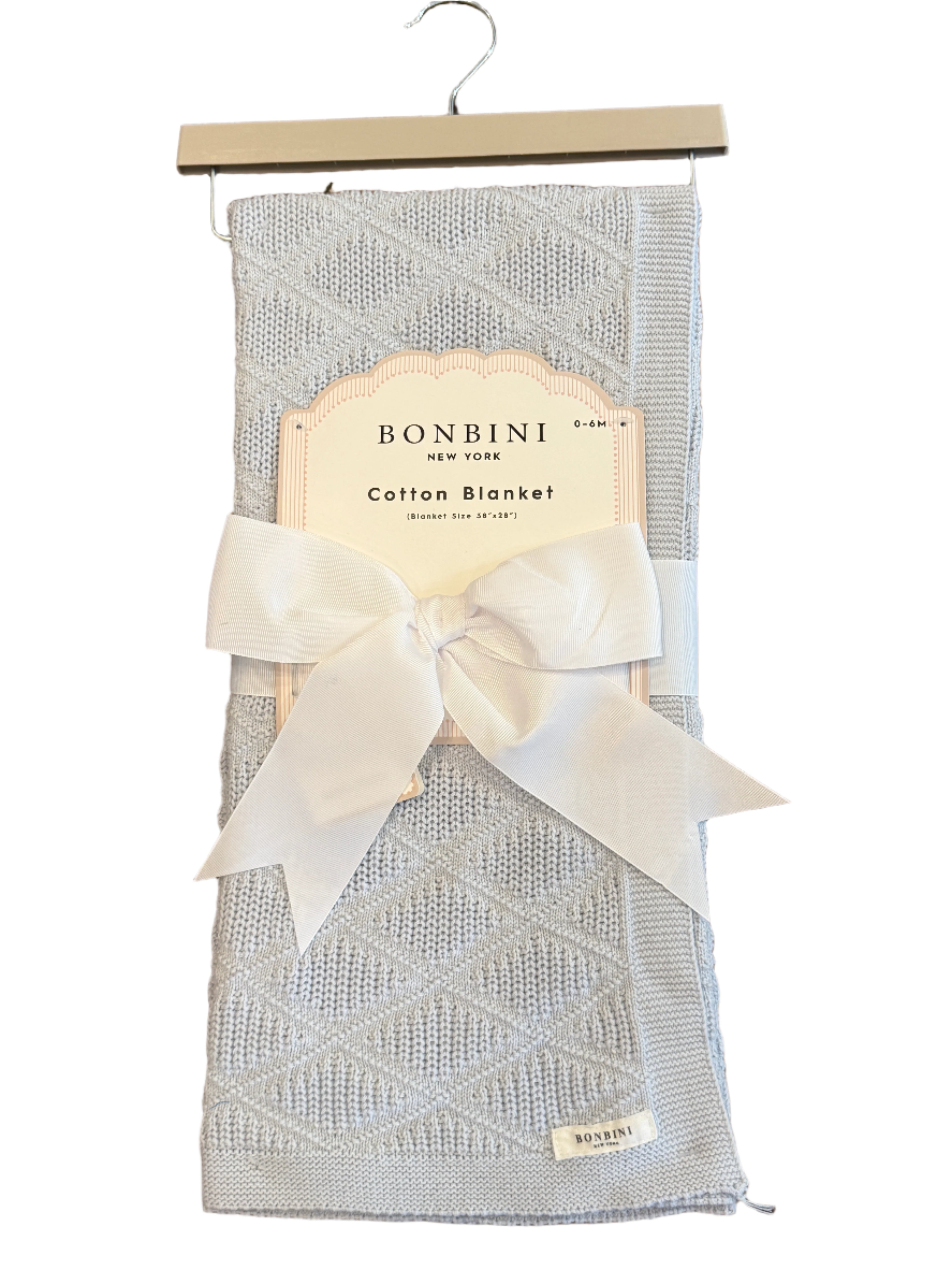 BonBini New York Blue Cotton Blanket