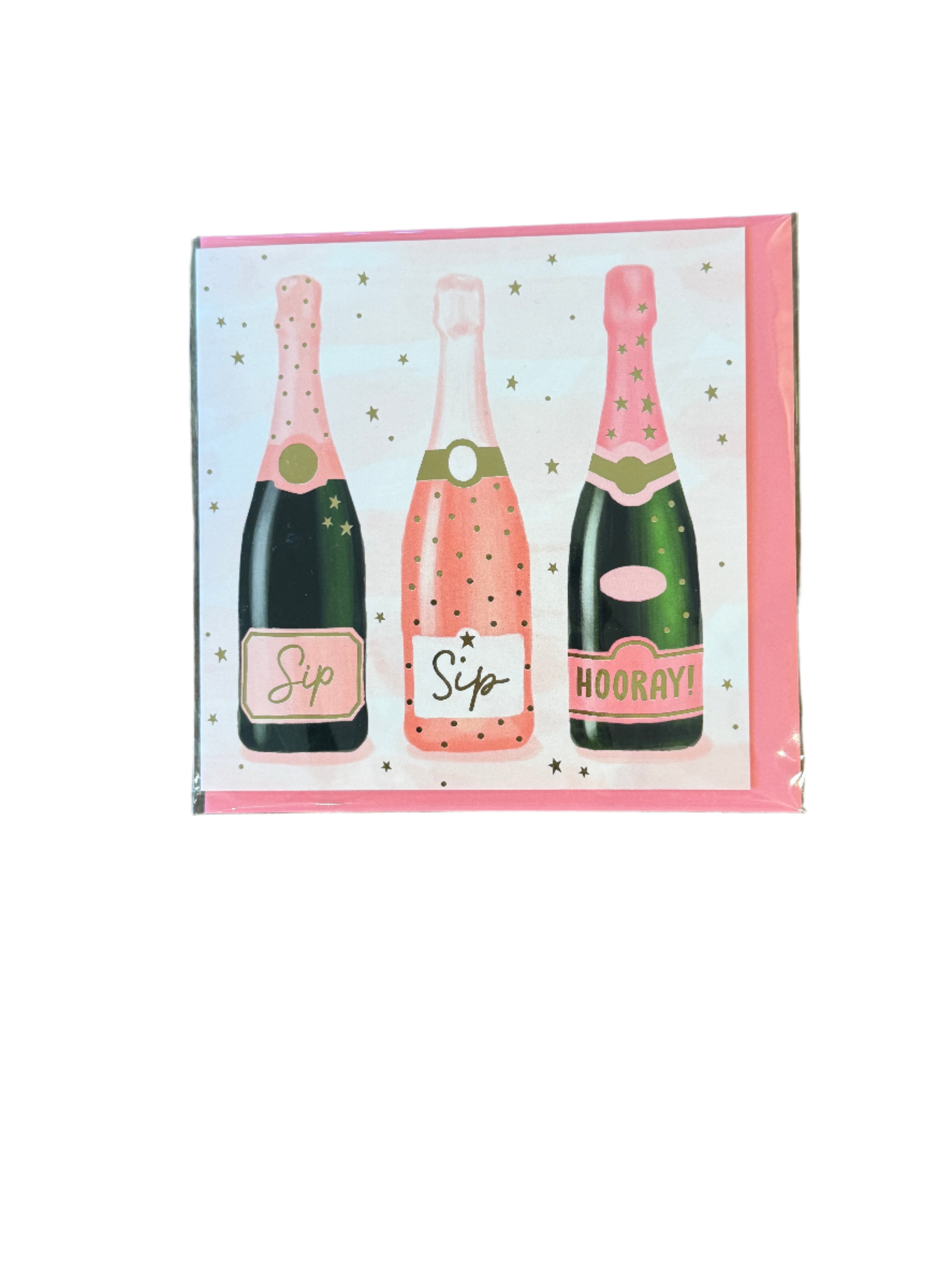 Sip Sip Hooray Greeting Card