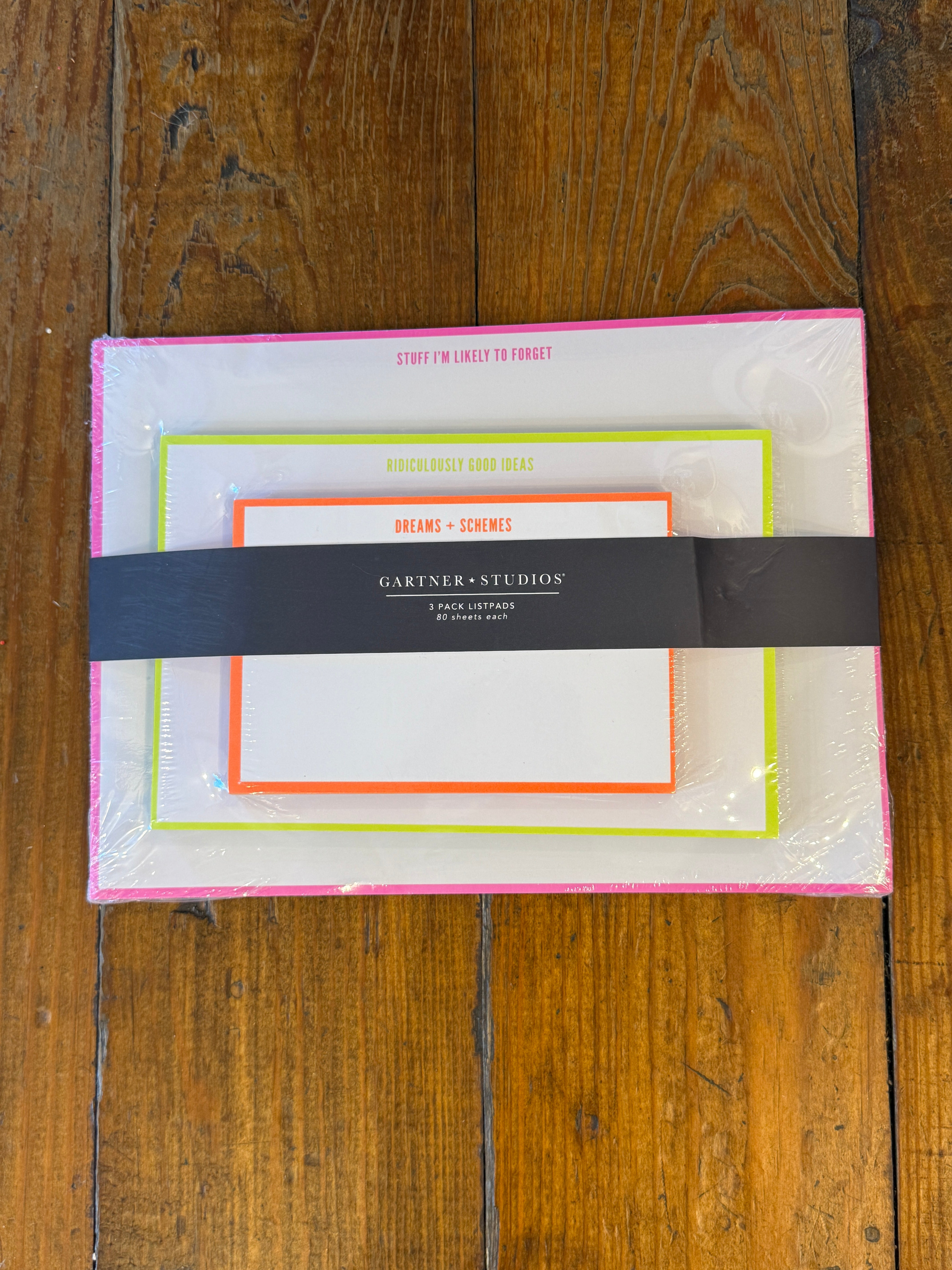 Gartner Studios 3 Pack Listpads