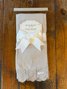 Bonbini Cotton Baby Blanket –Beige