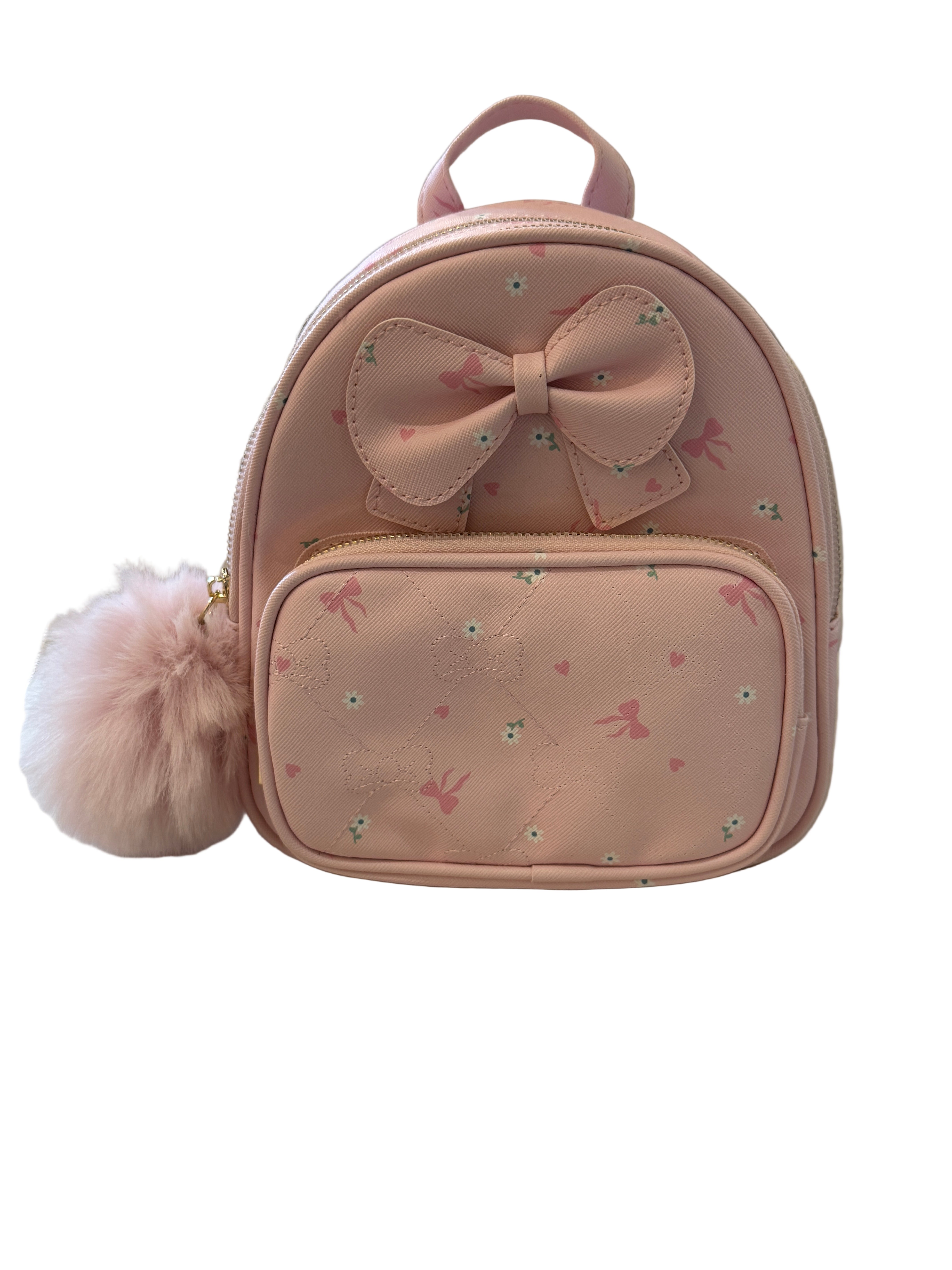 Under One Sky Pink Bow Mini Backpack – 8” 🎀✨
