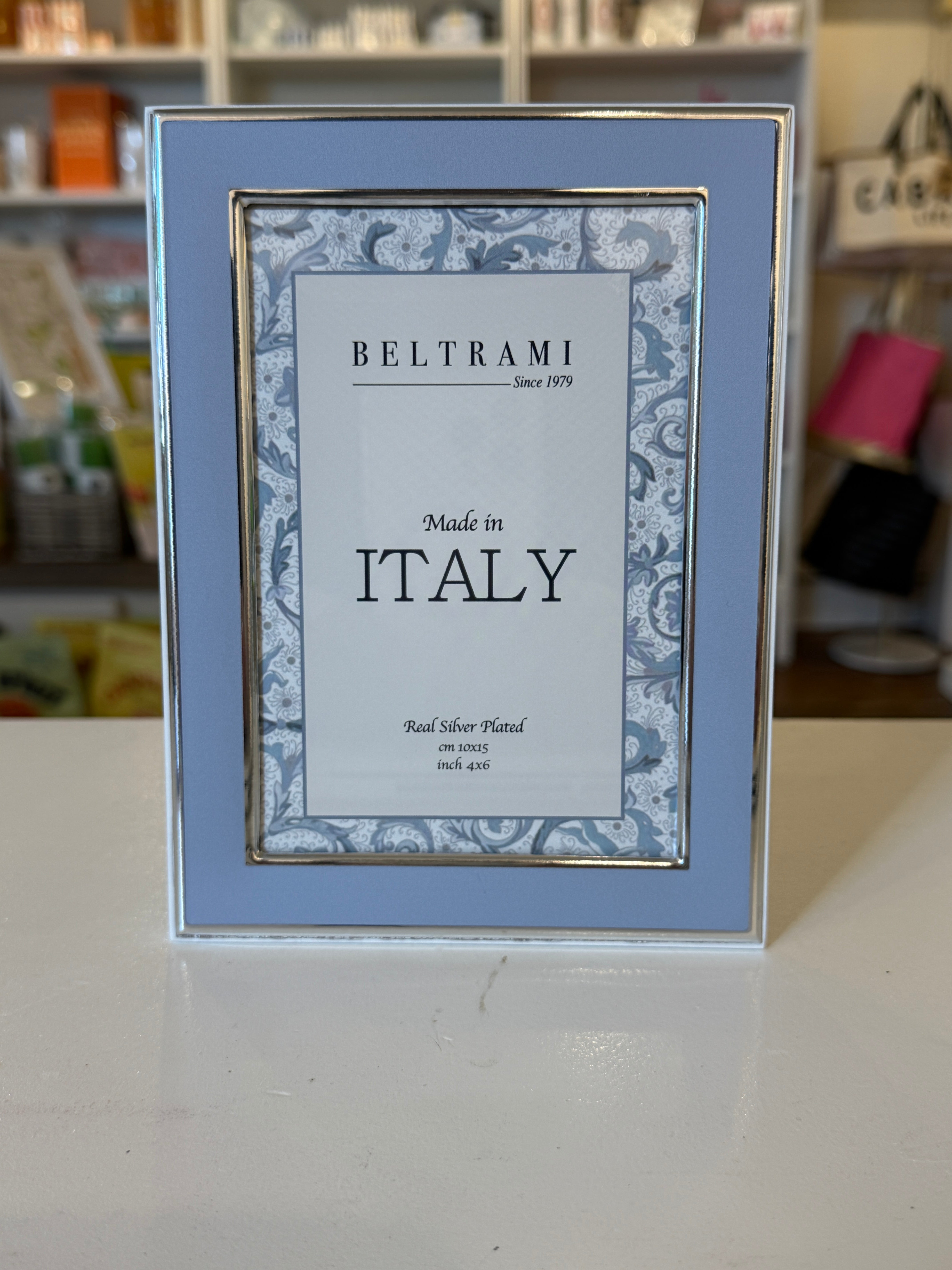 Beltrami Silver-Plated 4x6 Frame – Made in Italy