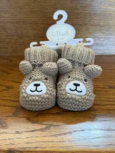 So’Dorable Knit Bear Booties