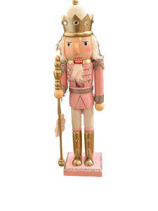 15-Inch Pink & Gold Nutcracker King