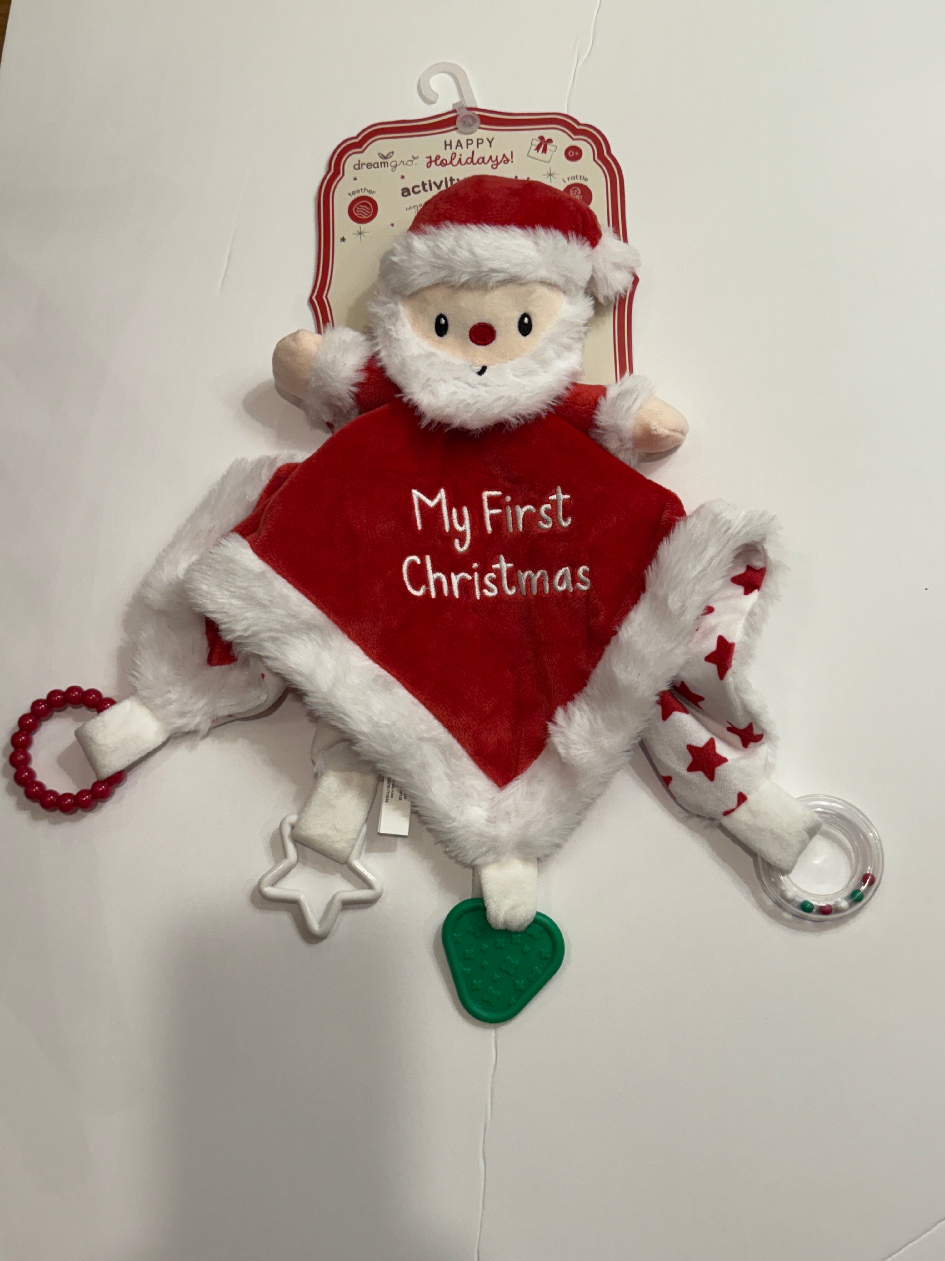 Dream Gro Holiday Activity Blanket Santa- My First Christmas
