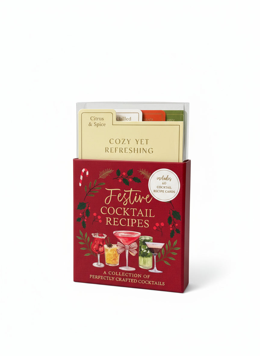 Holiday Cocktail Recipe Cards – Festive Drink Inspiration