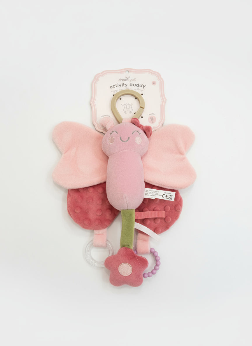 Dreamgro Pink  Butterfly Activity Buddy-✨ Engage, delight, and entertain your little one on the go! ✨
