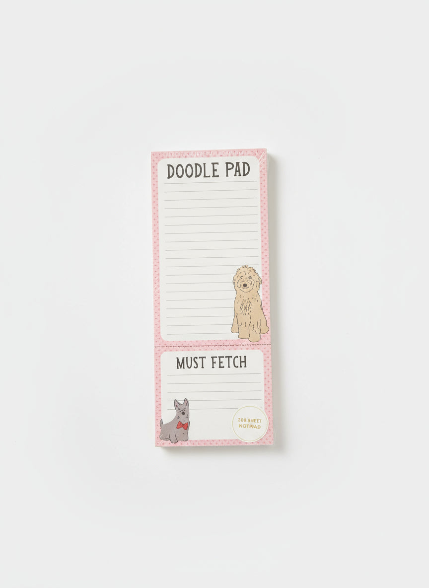 Doodle Pad “Must Fetch” Notepad – 200 Sheets