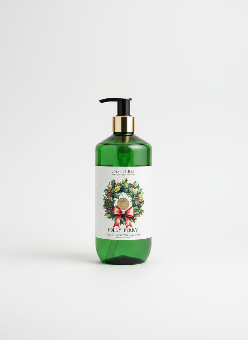 Castelbel Holly Berry Hand Wash – 16.9 fl oz (500 mL)