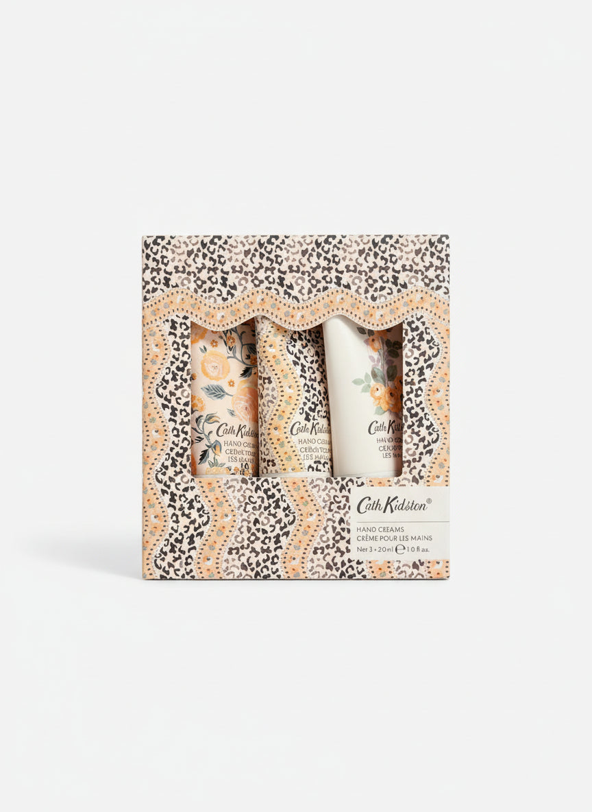 Cath Kidston Hand Cream Trio in Orange Blossom Scent, 3 x 30ml