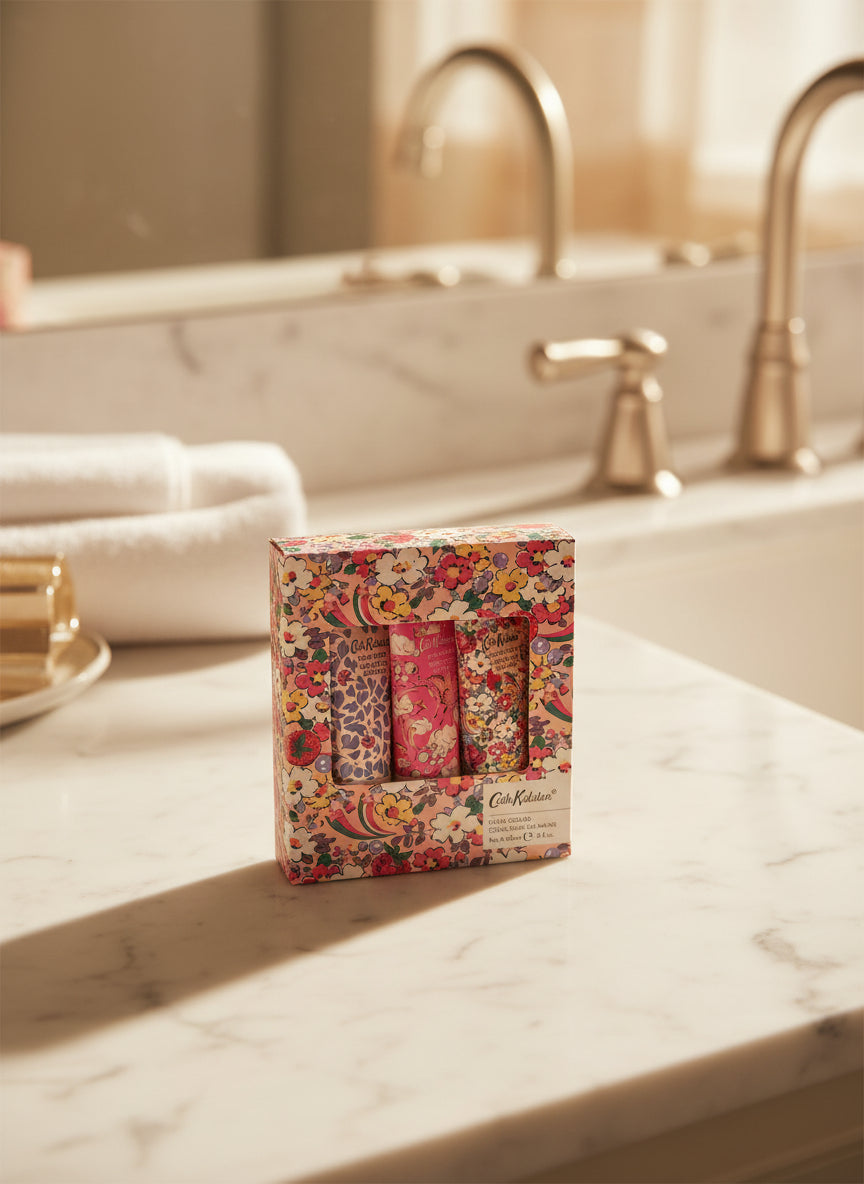 Cath Kidston Hand Cream Trio in Apple Blossom Scent, 3 x 30ml