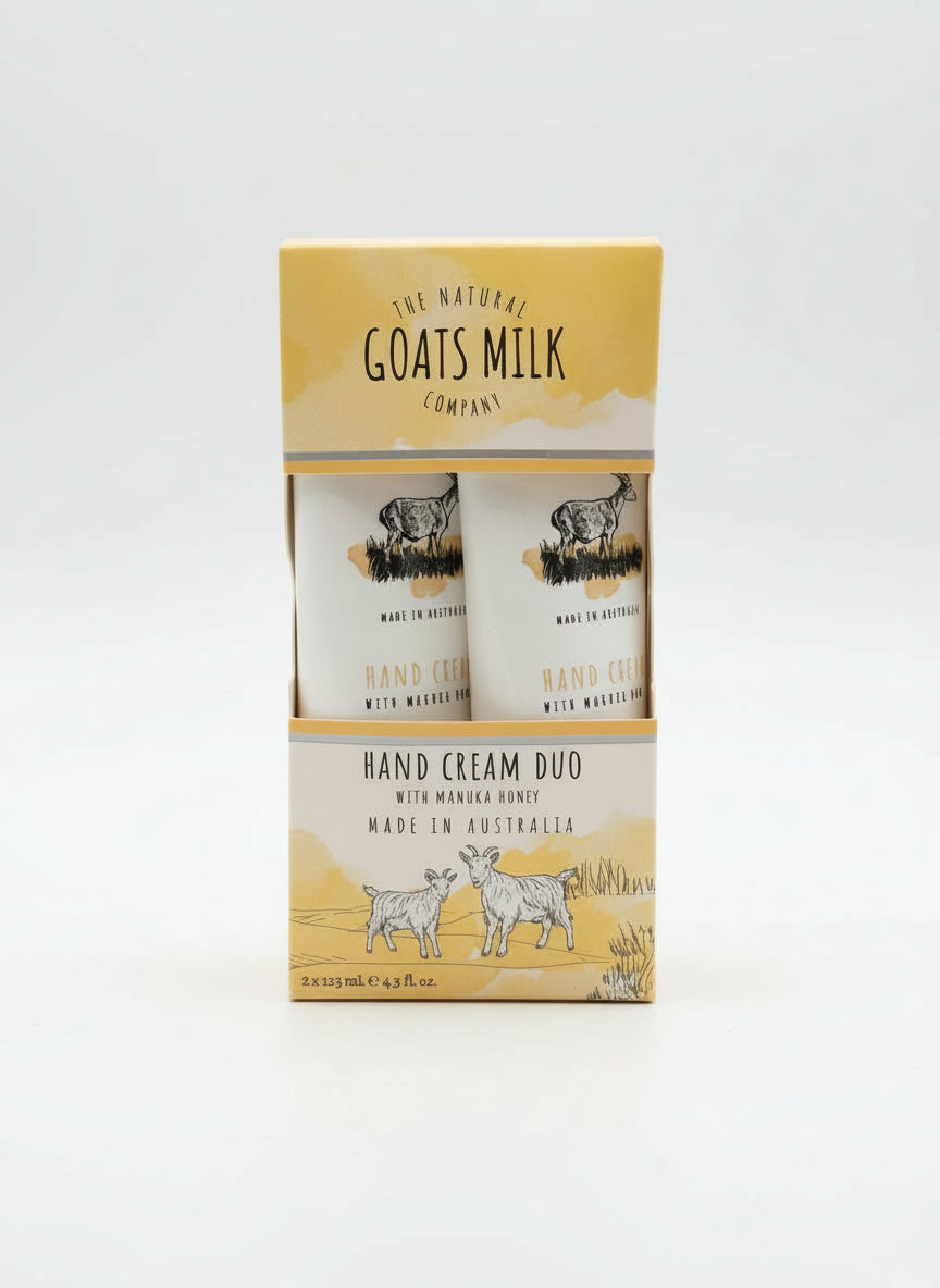 The Natural Company Goats Milk Hand Cream Duo Manuka Honey