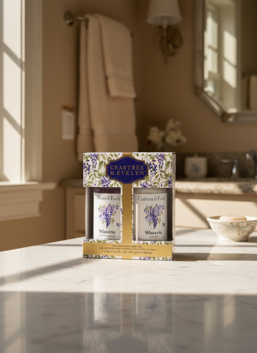 Crabtree & Evelyn Wisteria Bath & Shower Gel & Body Lotion