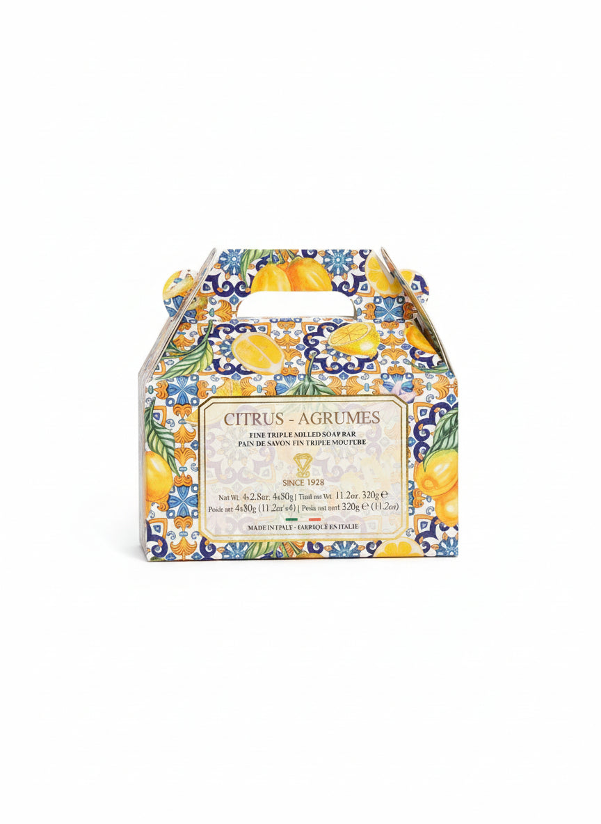 Citrus- Agrumes Fine Triple Milled Soap- set of 4