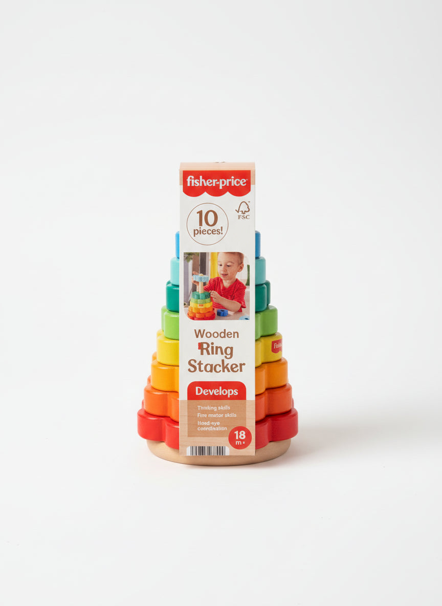 Fisher Price Wooden Ring Stacker