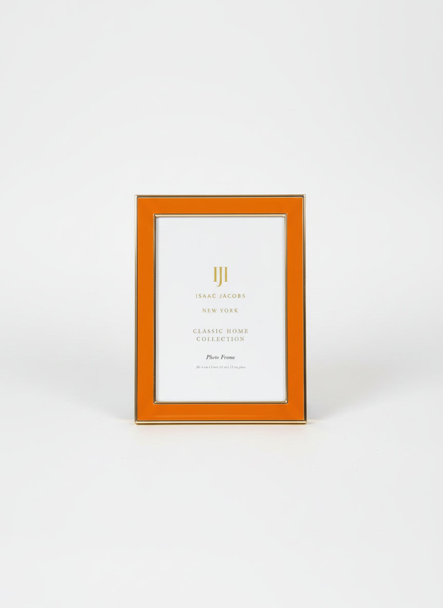Isaac Jacobs Orange Frame 4x6