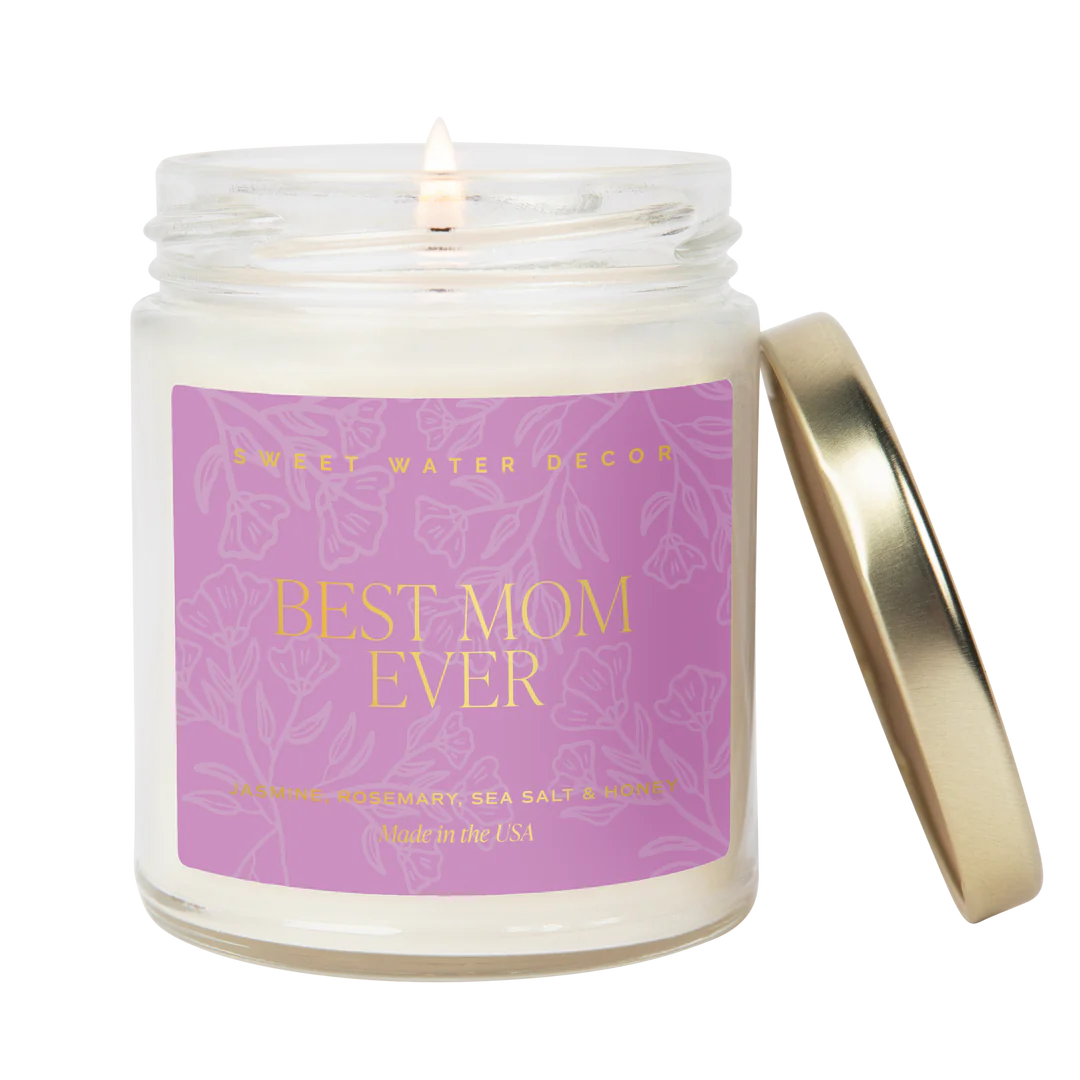 Sweet Water Decor - *NEW* Best Mom Ever 9 oz Soy Candle (Gold Foil) - Home Decor