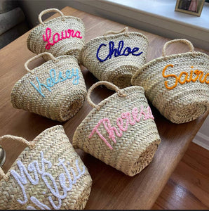 Mikwi - WHOLESALE PERSONALIZED BASKET, customized straw Beach bag