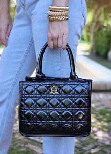 Caroline Hill - Ricky Mini Tote BLACK PATENT LQ: Default