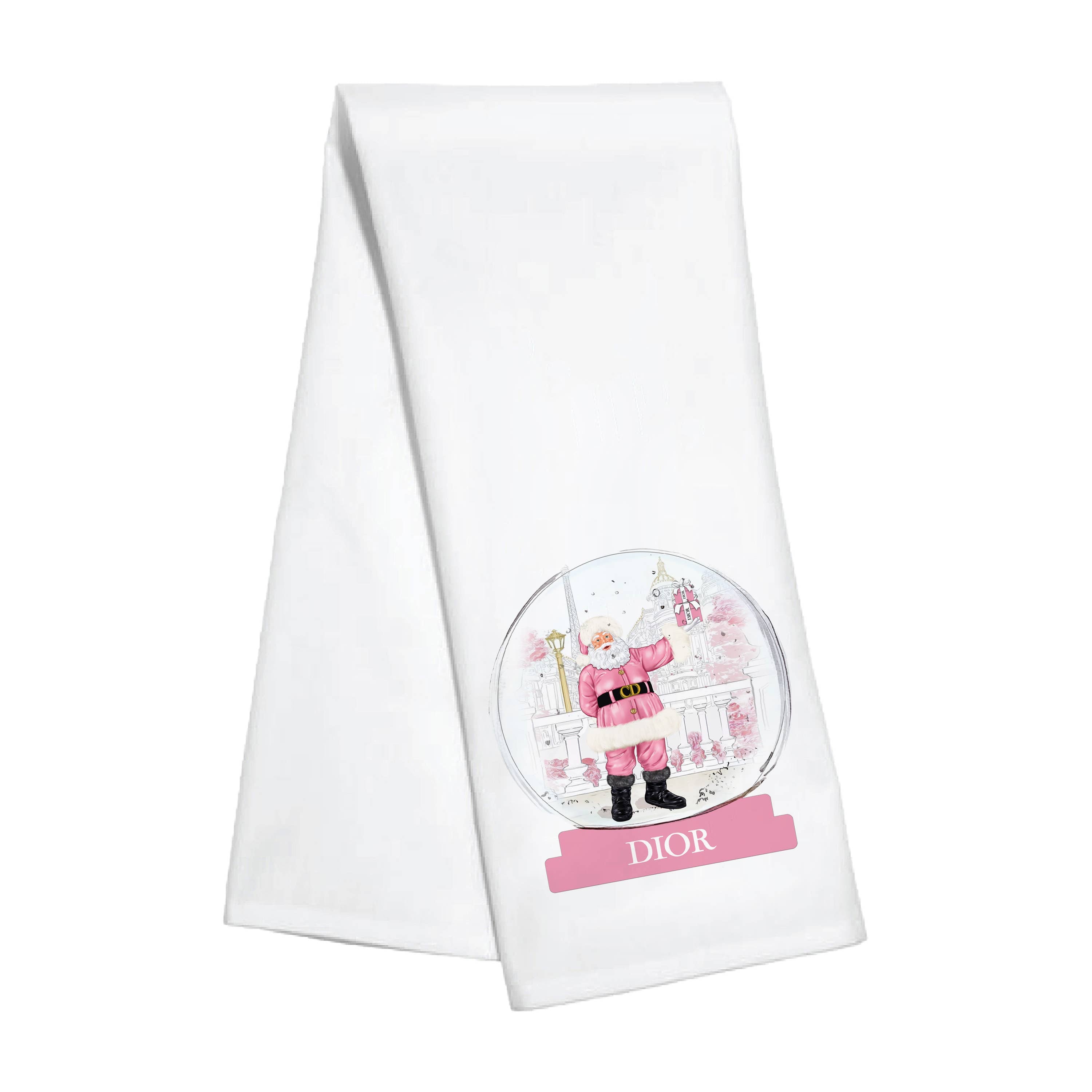 Toss Designs - Kitchen Towel - Paris Illustration Christmas Snowglobe