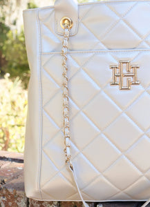 Caroline Hill - Kinzley Tote PEARL QUILTED LD: Default