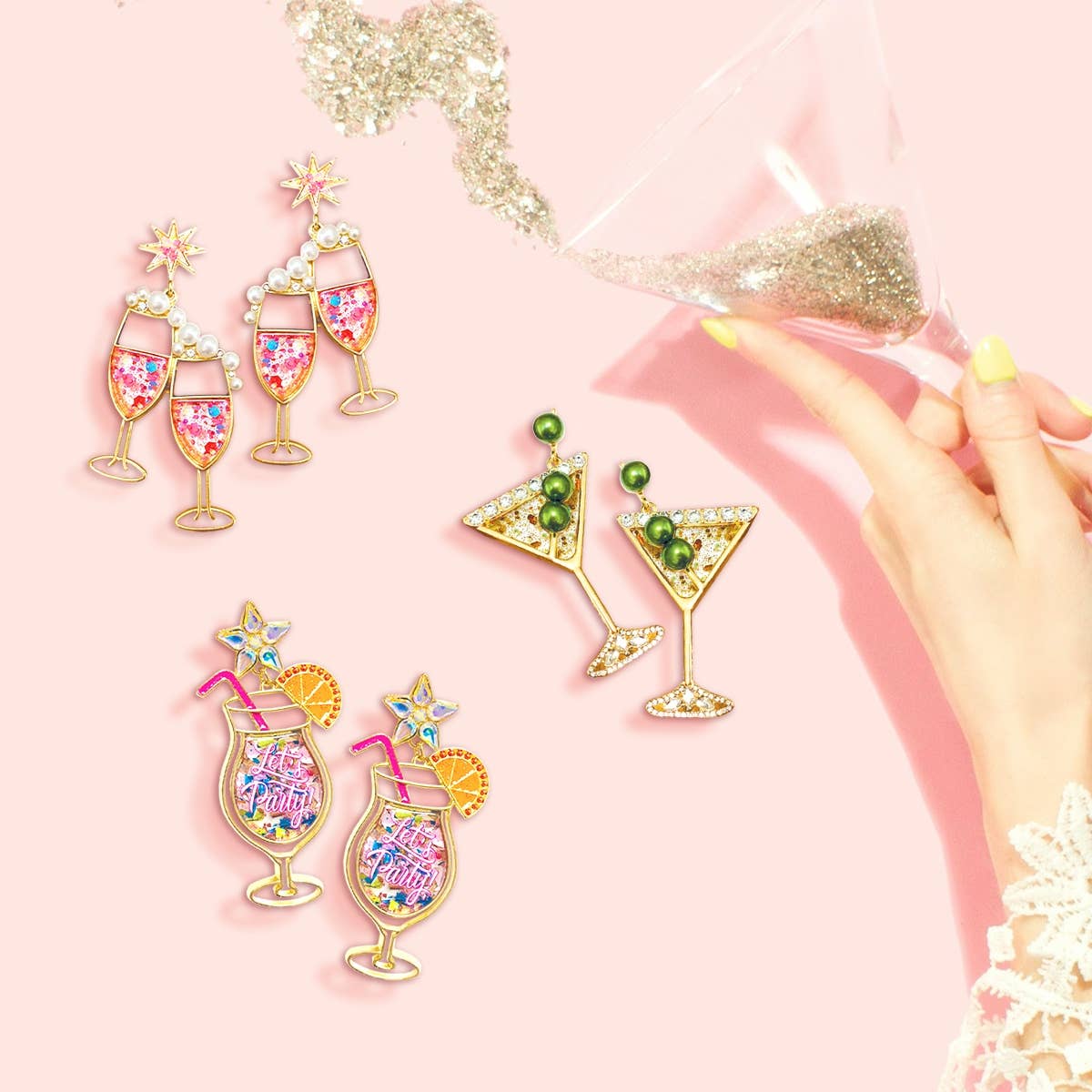 Viv&Lou - Martini Club Earrings