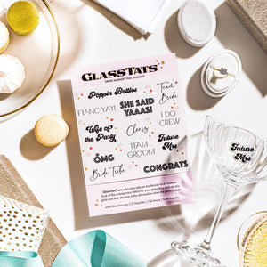 GlassTats - Engagement Drink Markers