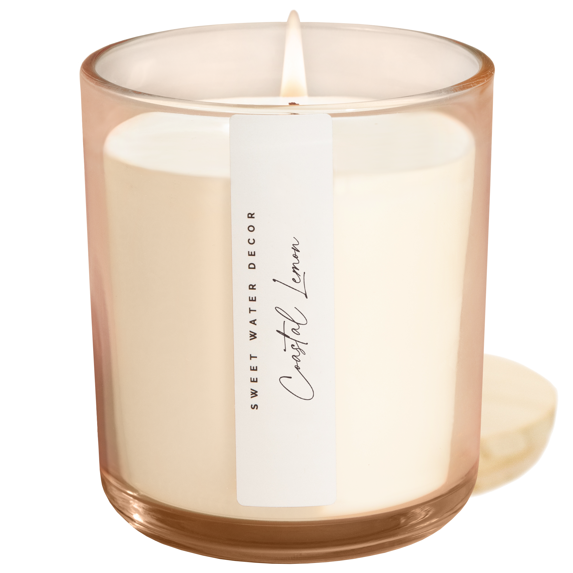 Sweet Water Decor - Coastal Lemon 12 oz Candle - Home Decor and Gifts