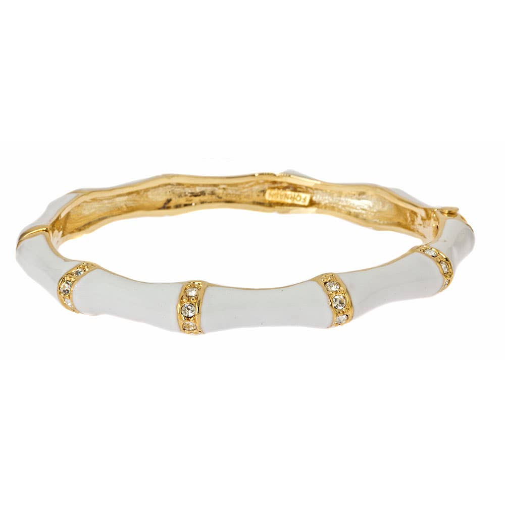 Fornash - Enamel Stone Bamboo Bracelet: Navy