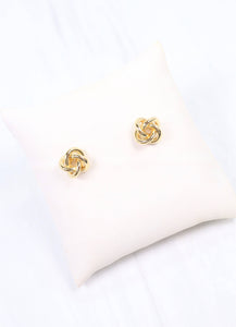 Caroline Hill - Sennett Knot Earring GOLD