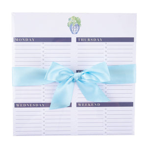 Mainstreet Collection - Southern Blooms Weekly Planner: Navy Rose