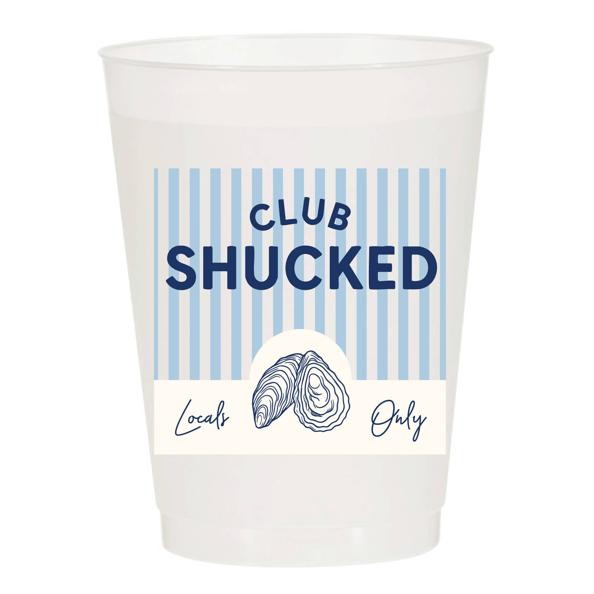 Sip Hip Hooray - Club Shucked Frosted Cups - Summer: Pack of 6