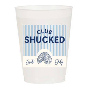 Sip Hip Hooray - Club Shucked Frosted Cups - Summer: Pack of 6
