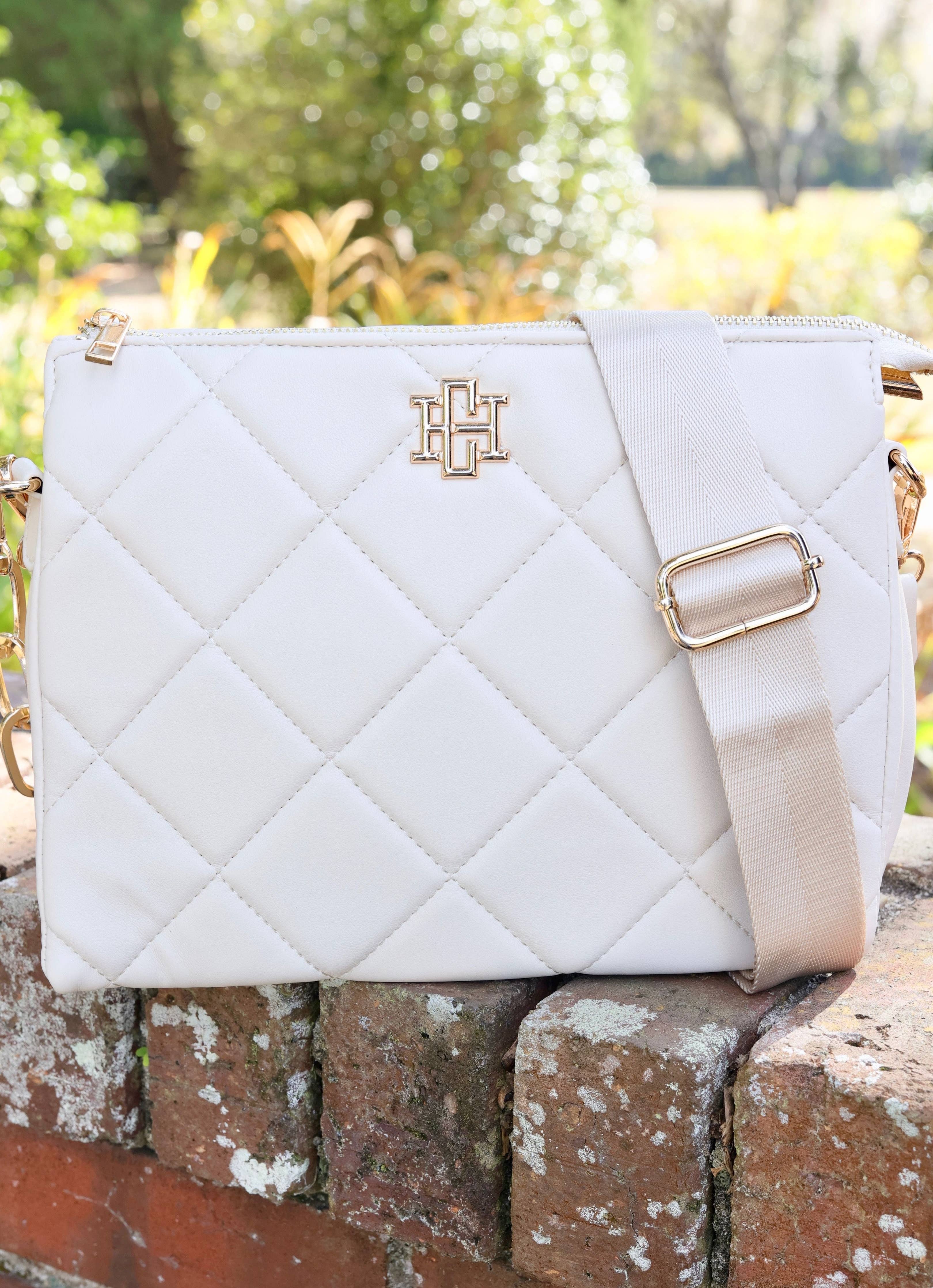 Caroline Hill - Ariana Crossbody CREAM QUILTED LD: Default