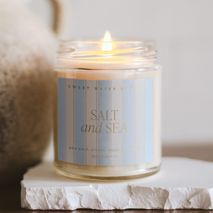 Sweet Water Decor - Salt and Sea 9 oz Soy Candle - Home Decor & Gifts