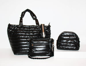 Lemonbella - Allie Puffer 4-n-1 Bag Jet Black