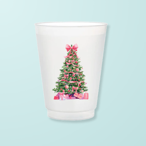 Taylor Paladino - Pink Christmas Tree Frosted Cups