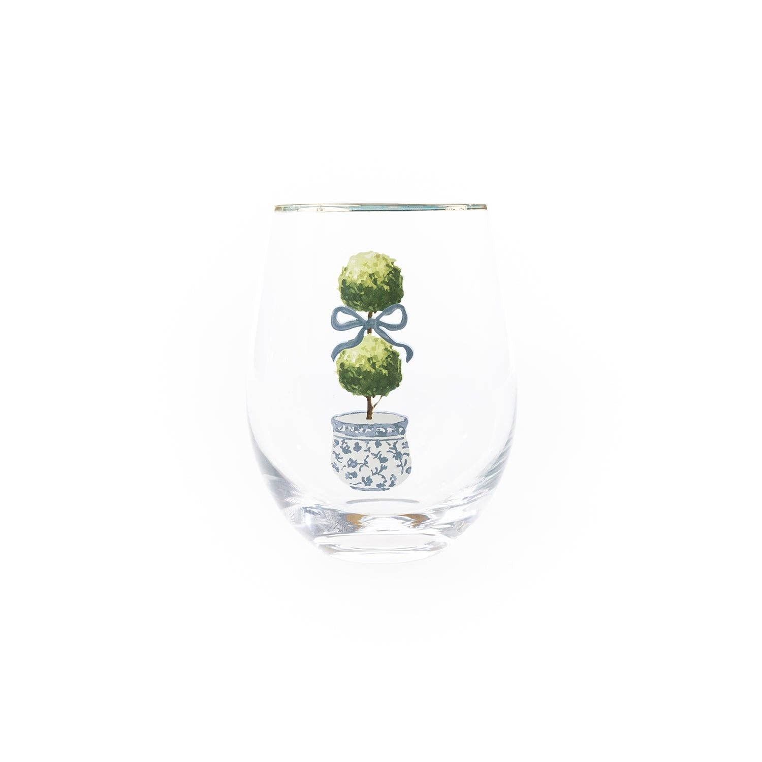 Mary Square - Stemless Wine Glass | Topiary