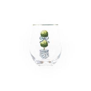 Mary Square - Stemless Wine Glass | Topiary