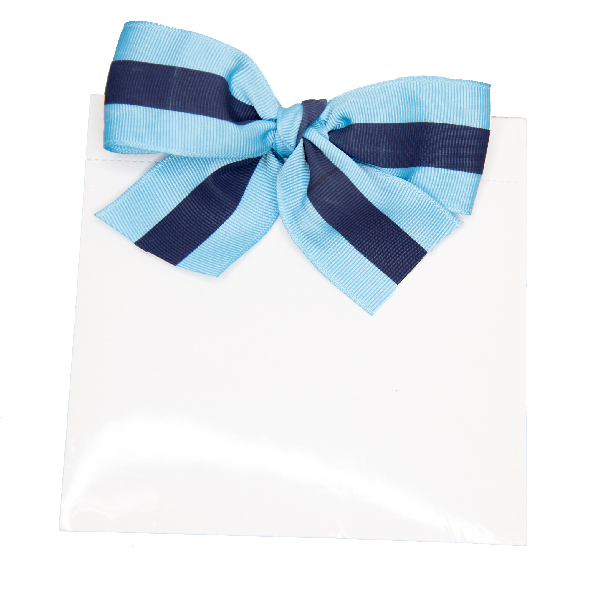 Mainstreet Collection - Ribbon Bow Notepad: Green with Navy