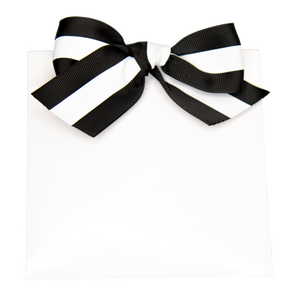 Mainstreet Collection - Ribbon Bow Notepad: Navy with Light Blue