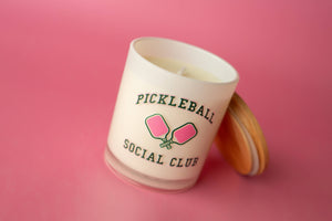 Unplug Soy Candles - Pickleball Social Club Soy Candle: Sugared Citrus