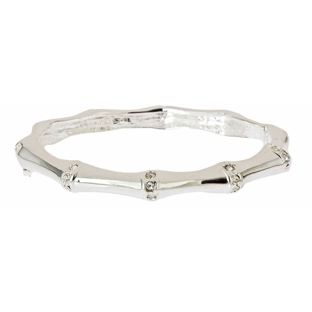 Fornash - Stone Bamboo Bracelet: Silver