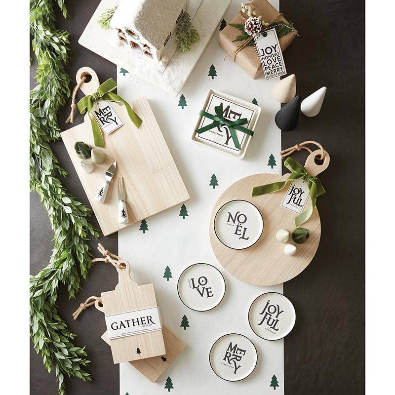 Santa Barbara Design Studio by Creative Brands - Ceramic Napkin Tray + Napkins - Merry Christmas