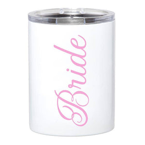 Angle - Stainless Steel Tumbler - Bride - Pink