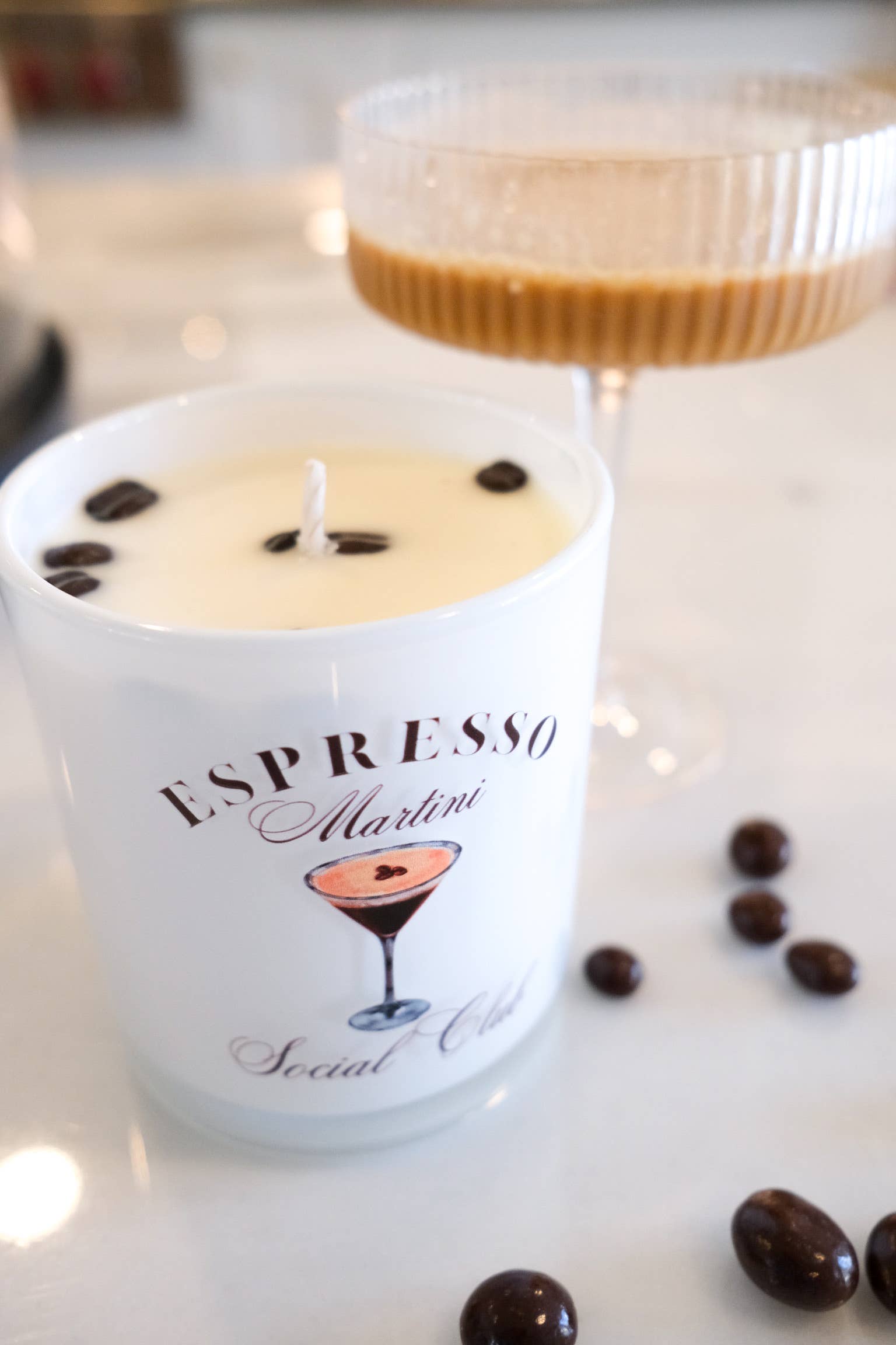 Unplug Soy Candles - Espresso Martini Social Club Soy Candle: Hazelnut Coffee