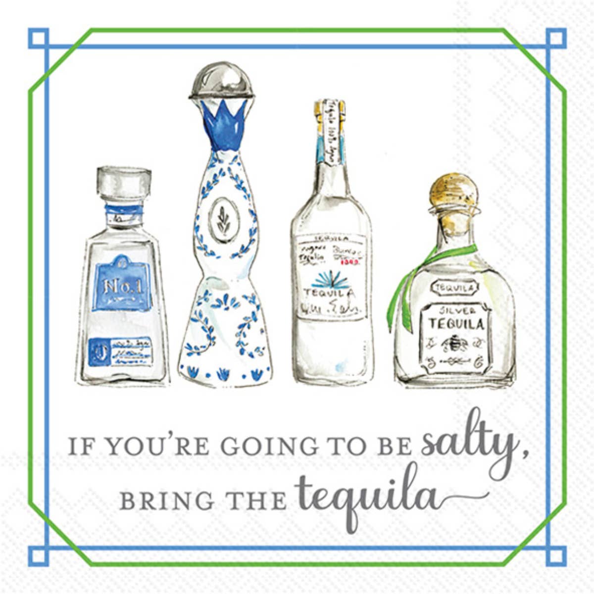 Boston International - Paper Cocktail Napkins Pack of 20 Bring The Tequila by Roseanne Beck