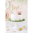 Gold “Love” Cake Topper