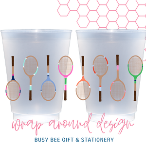 Busy Bee Gift & Stationery - Tennis Vintage Racquet Tea Towel