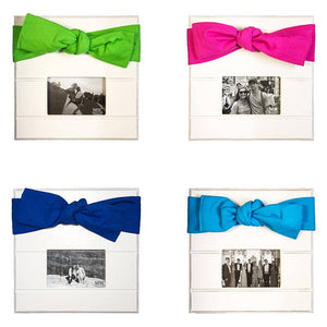 Mainstreet Collection - Canvas Bow Frames: Turquoise